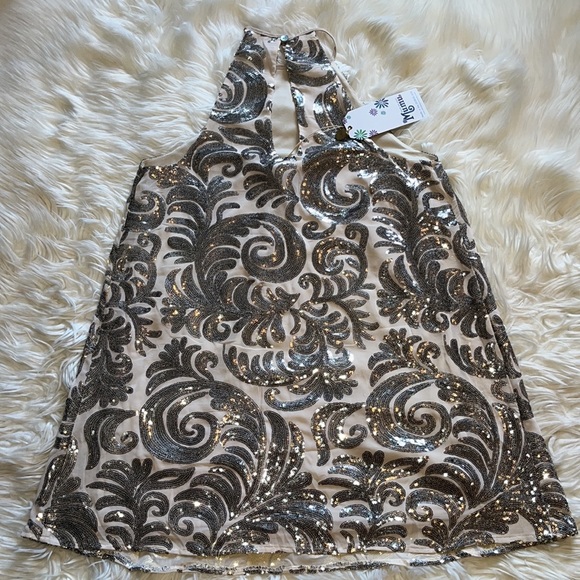 NWT Show Me Your Mumu Gomez Mini Dress ~ in Crystal Crown Blush - Picture 13 of 16